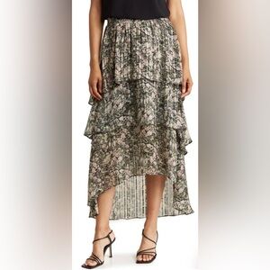 MELLODAY Floral Patterned Skirt